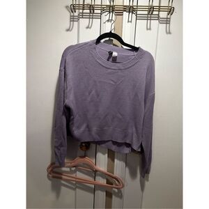 H&M Lavender Knit Sweater Medium